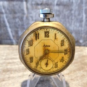 Vintage New Haven Atee Short Stem Pocket Watch Working